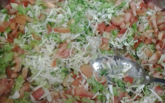 Salada de Rúcula e Manga