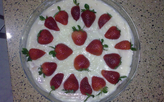 Pavê de morango simples