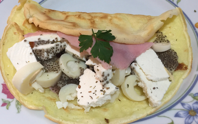 Crepe de tapioca (crepioca)