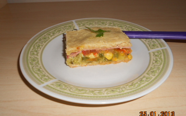 Empadão de legumes da Denise