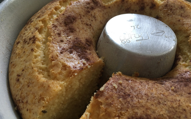 Bolo de fubá sem ovos