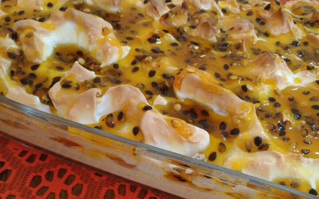 Pavê mousse de maracujá