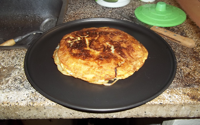 Torta rapida de batata na frigideira