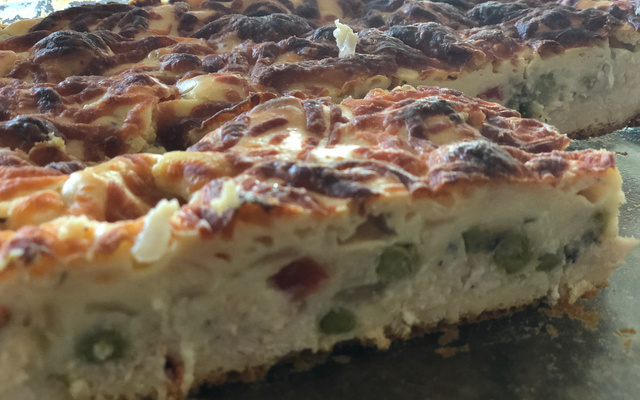 Torta de coxinha de liquidificador