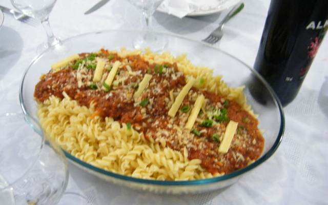 Macarrão com sardinha
