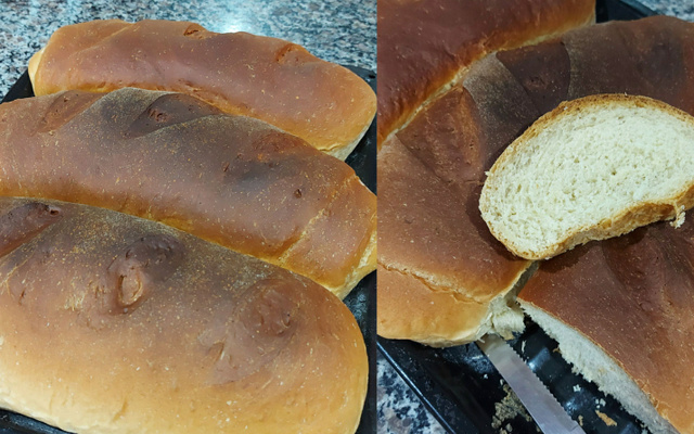 Pão caseiro sem ovo