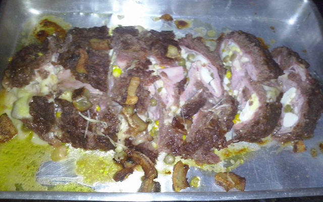 Rocambole de carne moída