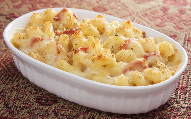 Delicioso macarrão ao forno