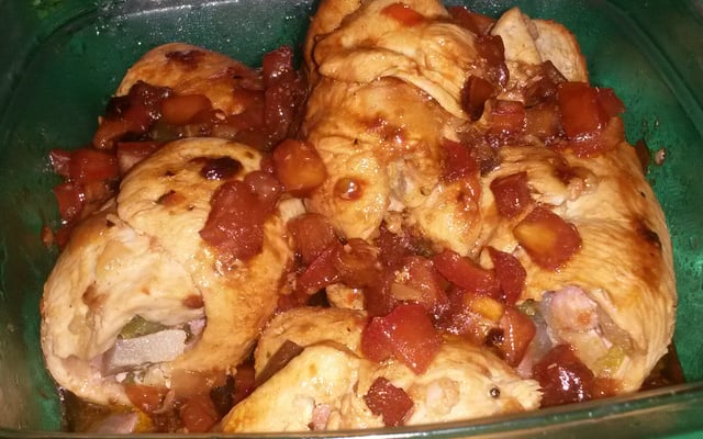 Filé de frango recheado