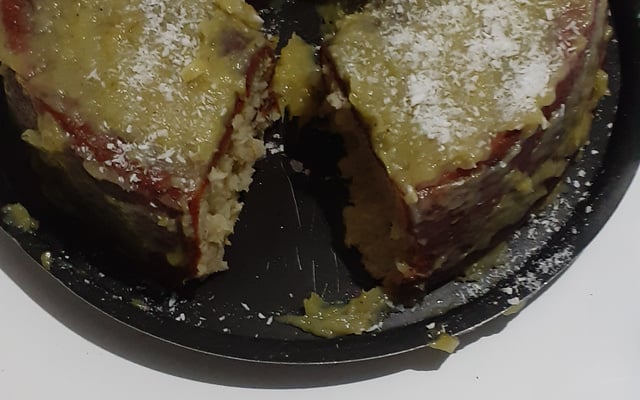 Bolo de banana e coco