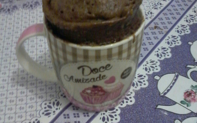 Bolo de caneca de micro-ondas