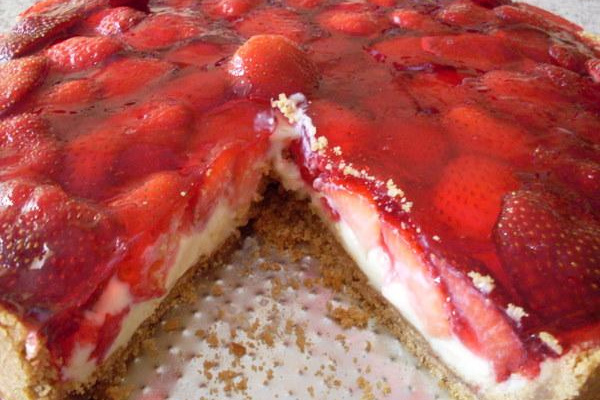 Torta de morango do Lelo