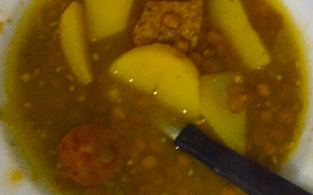 Sopa de lentilha da D.Wilma