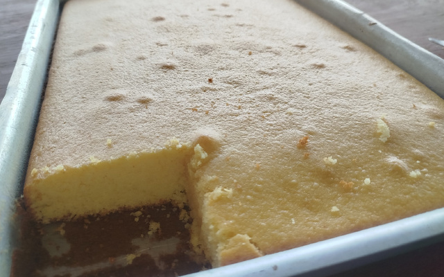 Bolo de fubá de liquidificador