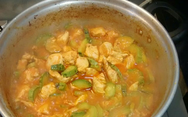 Frango com abobrinha