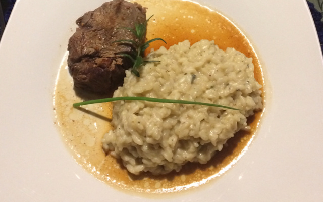 Risoto de gorgonzola