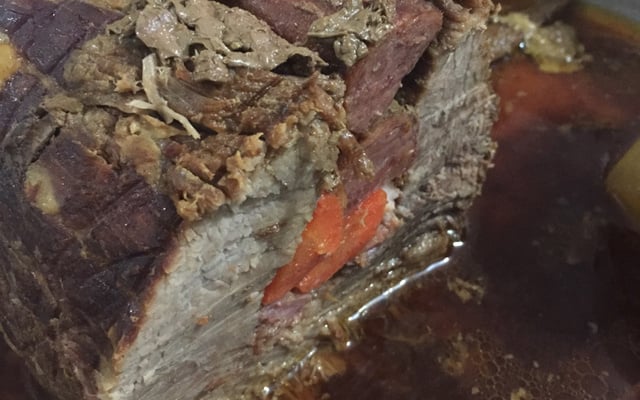 Carne assada de forno ao creme