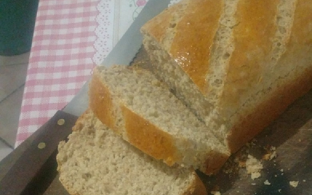 Pão caseiro integral fácil e prático de liquidificador