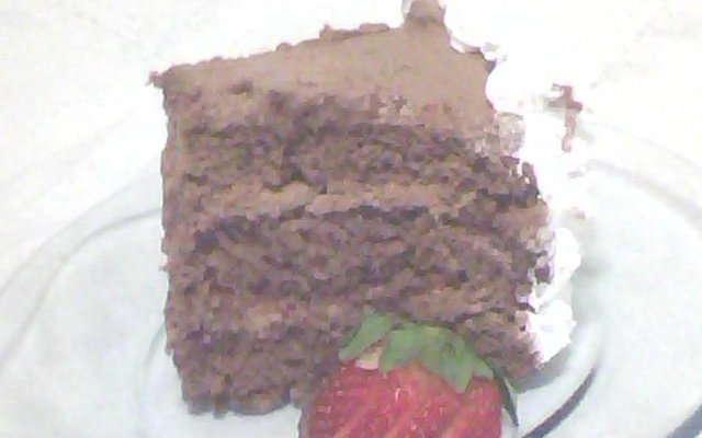 Bolo de chocolate de aniversário