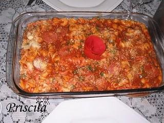 Macarrão à bolonhesa ao forno