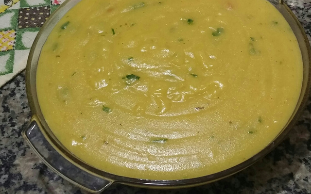 Polenta na panela de pressão