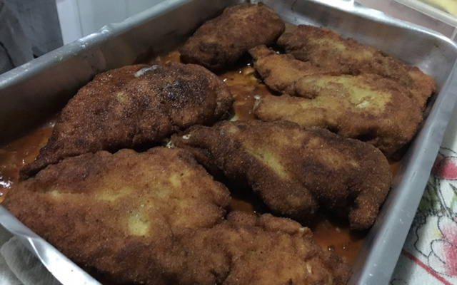 Filé de frango à pamegiana rápido