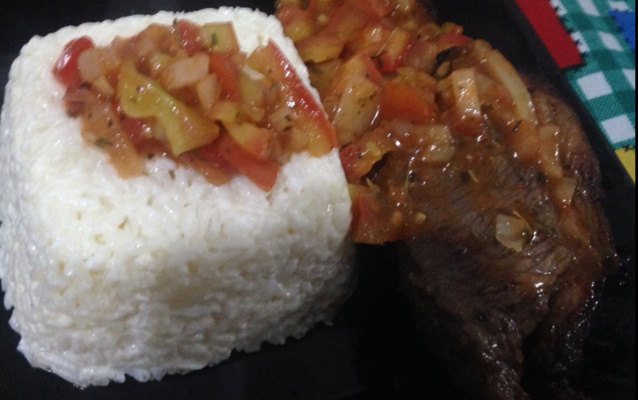 Picanha red sauce na fritadeira eletrica