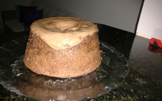 Bolo de chocolate de microondas
