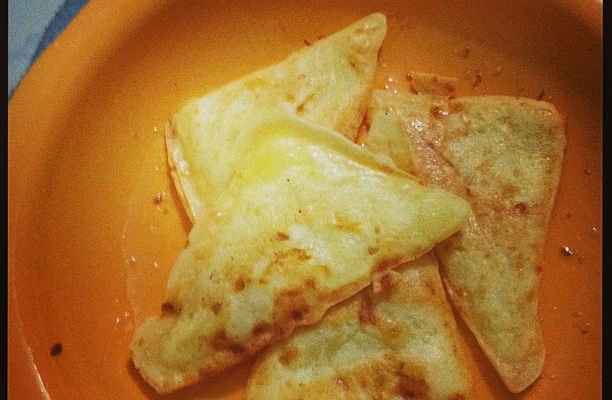 Pão de queijo de sanduicheira