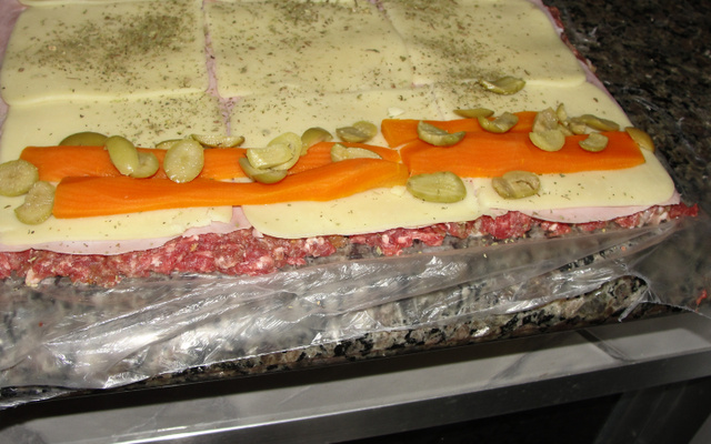 Rocambole de carne maravilhoso