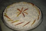 Torta de maçã com chantilly