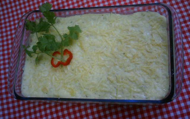 Escondidinho diferente de linguiça calabresa