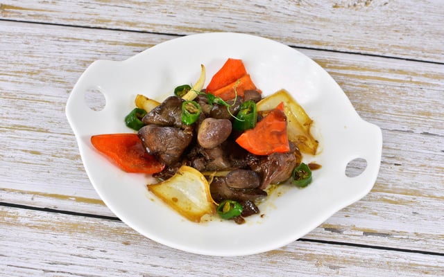 Coração de frango saboroso