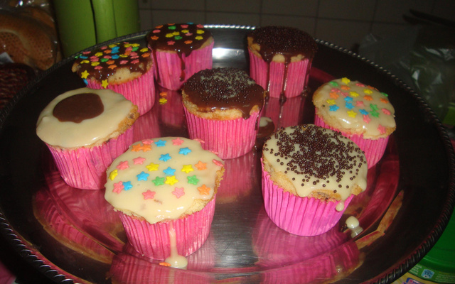 Cupcake de três sabores da Manu