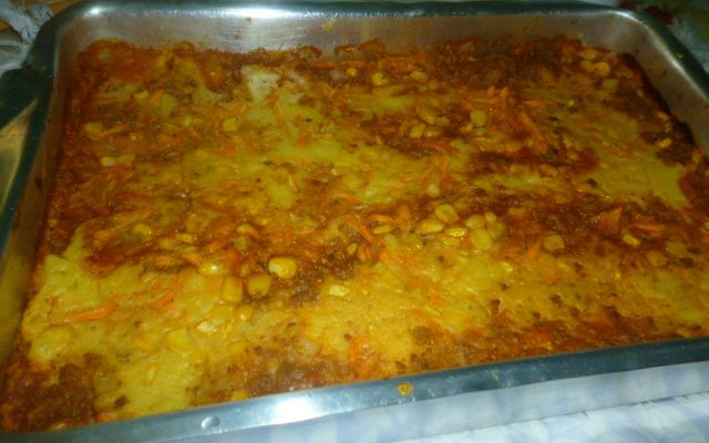 Torta de carne com legumes fácil