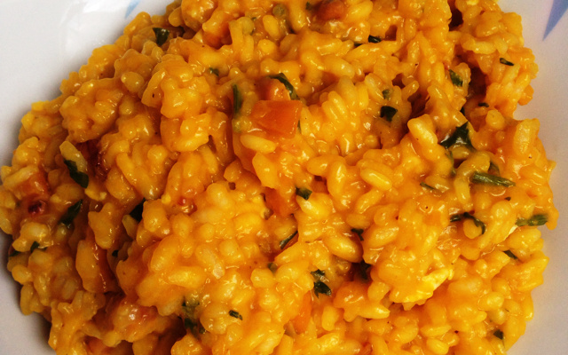 Risoto de abóbora cabotiá