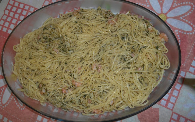 Camarão com macarrão maravilhoso