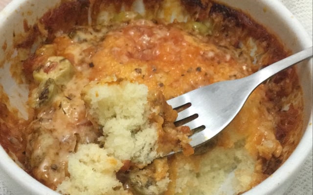 Pizza de caneca/micro-ondas