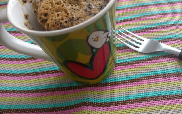 Bolo de caneca de café