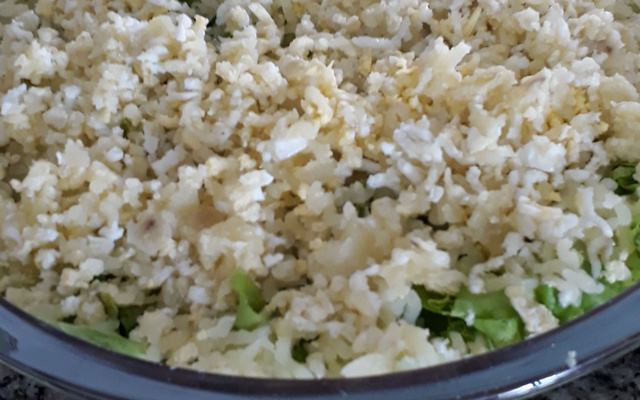 Salada diferente de alface