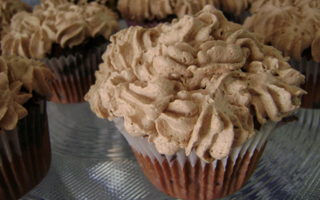 Cupcake de Chocolate com Creme amanteigado de Chocolate