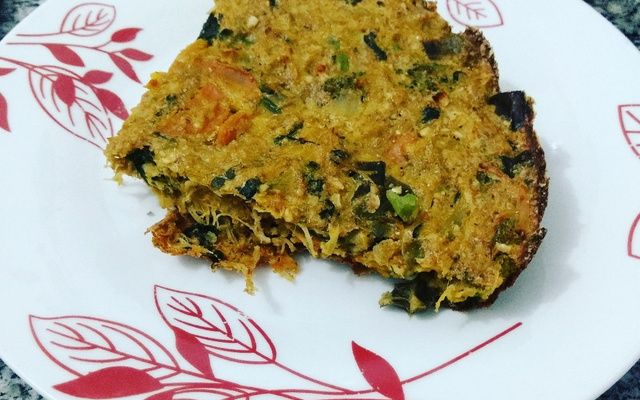 Torta fit de frango e legumes