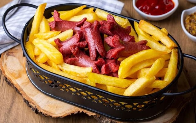 Petisco de calabresa sequinha na airfryer