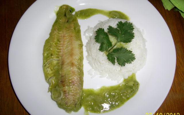 Filé Peixe ao Molho Verde