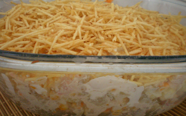 Salpicão de frango defumado da Carol