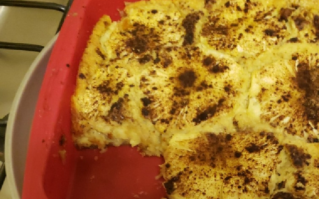 Torta seca de abacaxi saudável 