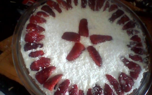 Torta de bolacha aos 3 cremes