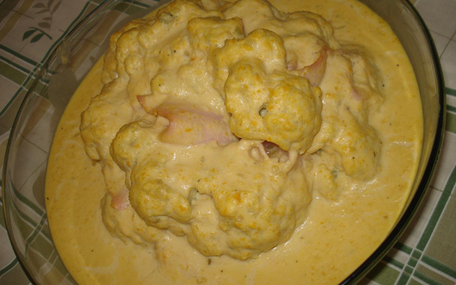 Couve - flor gratinada