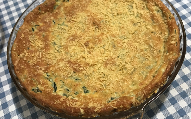 Souflé delicioso de espinafre sucesso garantido