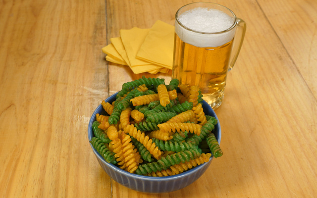 Torresmo de macarrão